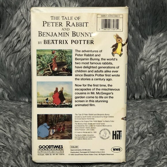 The Tale of Peter Rabbit and Benjamin Bunny (VHS, 1993) - Picture 2 of 10